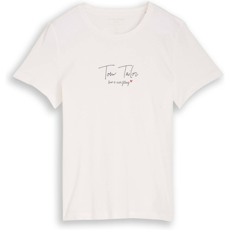 TOM TAILOR Tričko červená / čierna / biela 67399829