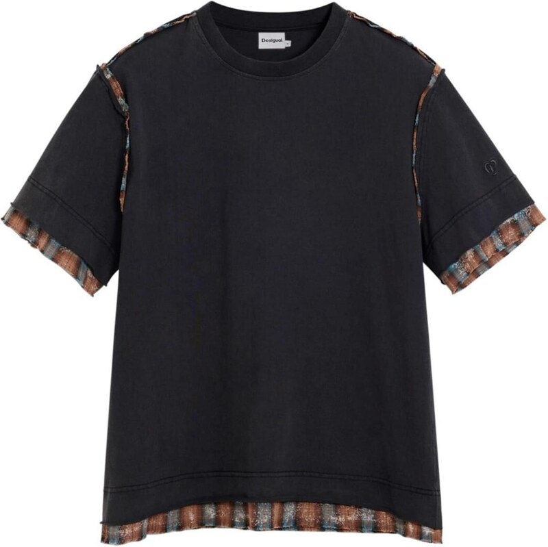 Desigual Tričko svetlomodrá / koňaková / čierna 67399883