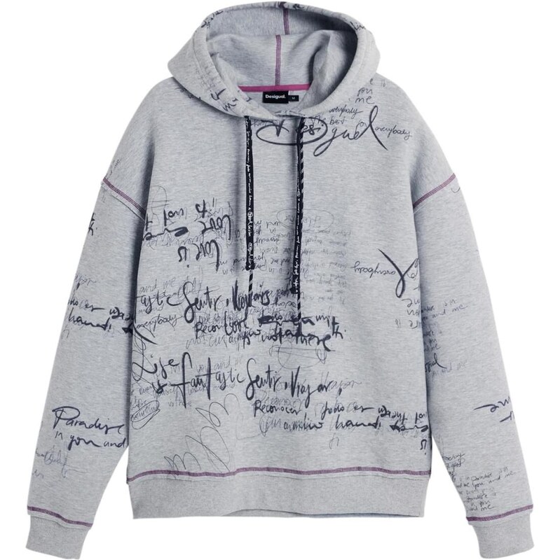 Desigual Mikina svetlosivá / čierna 67399884