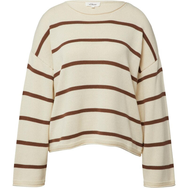 s.Oliver Sveter krémová / hnedá 67399943