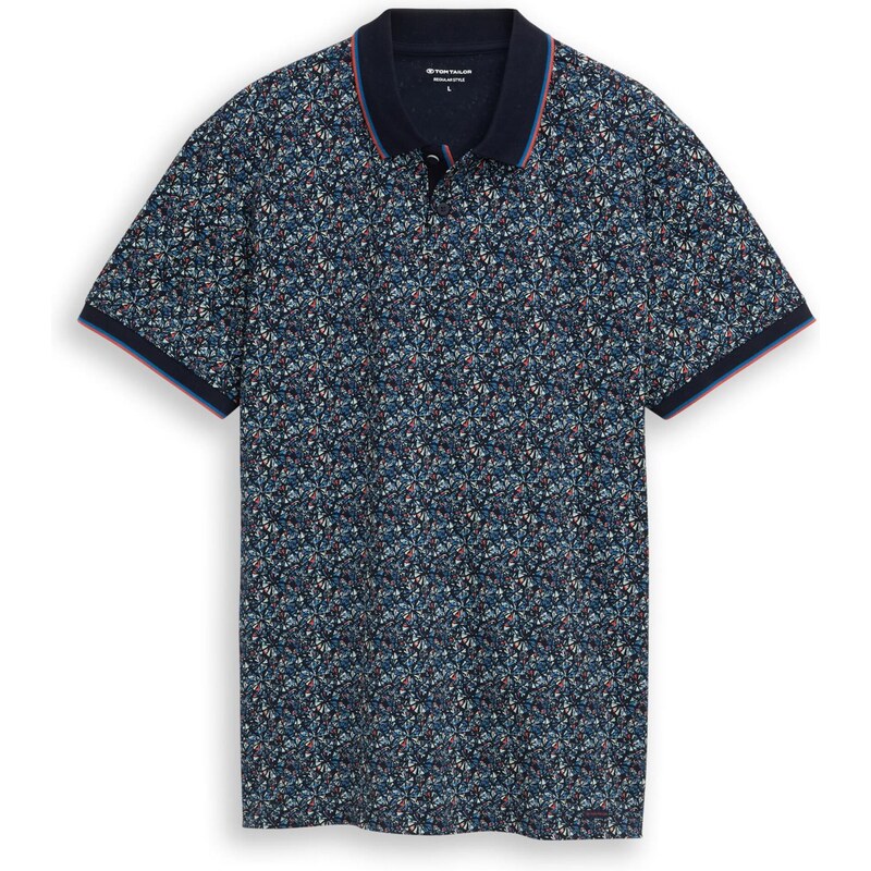 TOM TAILOR Tričko zafírová / tmavomodrá / mätová / svetločervená 67399946