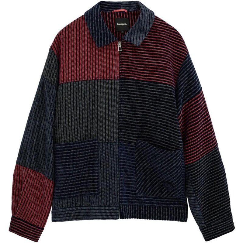 Desigual Prechodná bunda námornícka modrá / tmavomodrá / jedľová / 67399955