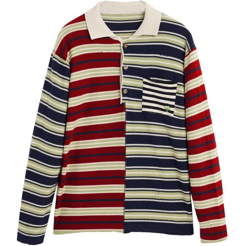 Desigual Mikina námornícka modrá / červená / biela 67399956