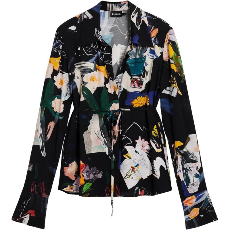 Desigual Tričko zmiešané farby / čierna 67399968