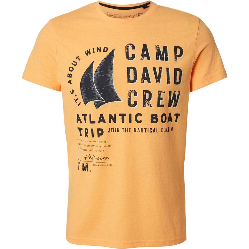 CAMP DAVID Tričko oranžová / čierna 67399975
