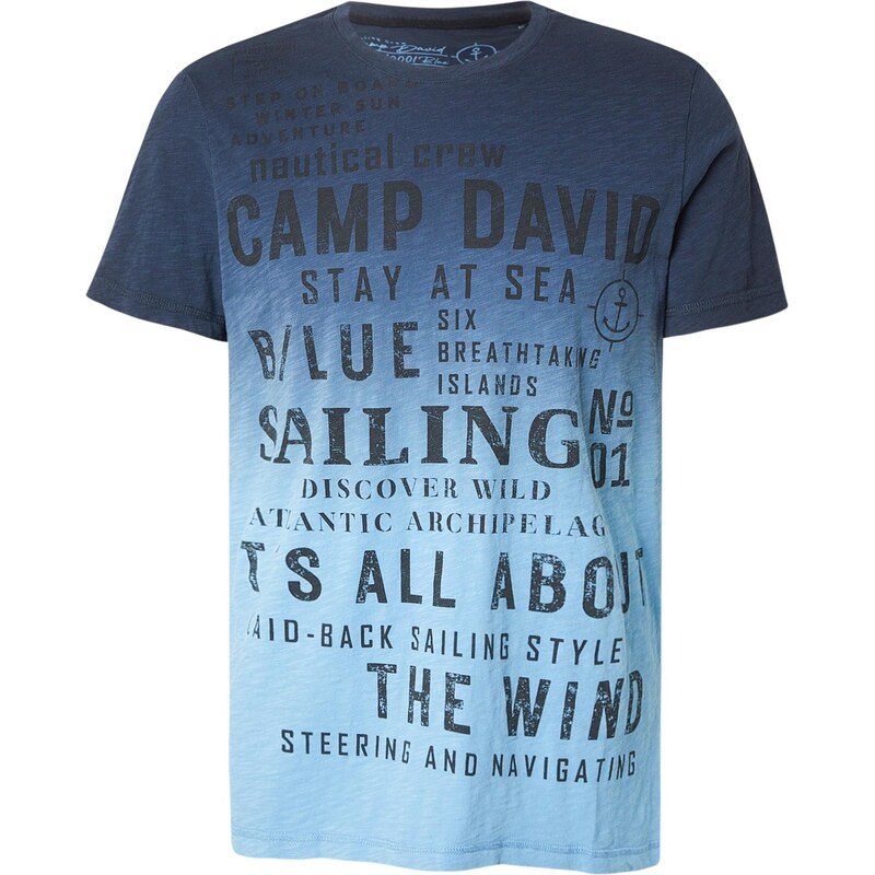 CAMP DAVID Tričko námornícka modrá / nebesky modrá 67399972