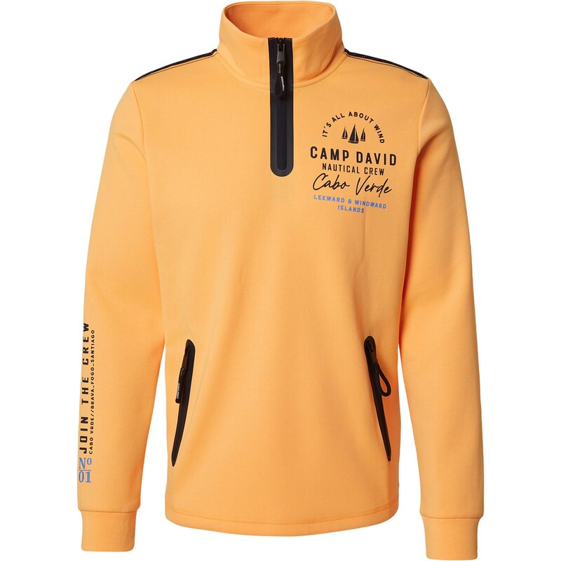CAMP DAVID Mikina tmavomodrá / oranžová 67399983