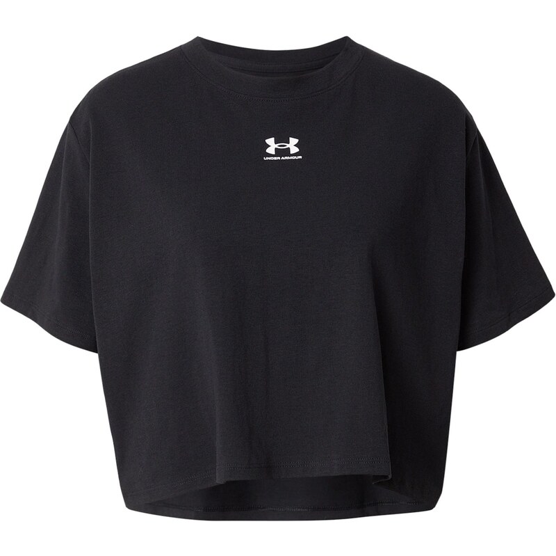 UNDER ARMOUR Funkčné tričko Rival čierna / biela 67399997