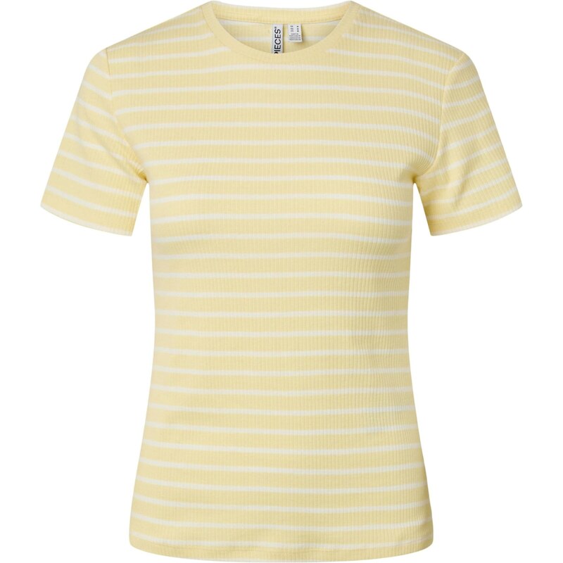 PIECES Tričko PCRuka svetložltá / biela 67415146