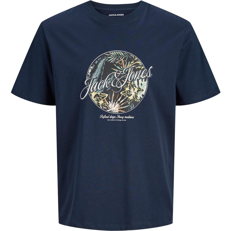 JACK & JONES Tričko JJHONOLULU námornícka modrá / mätová / čierna / 67400107