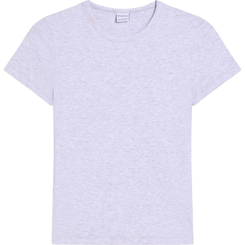 Bershka Tričko svetlosivá 67400217