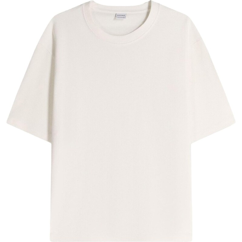 Bershka Tričko biela 67400254