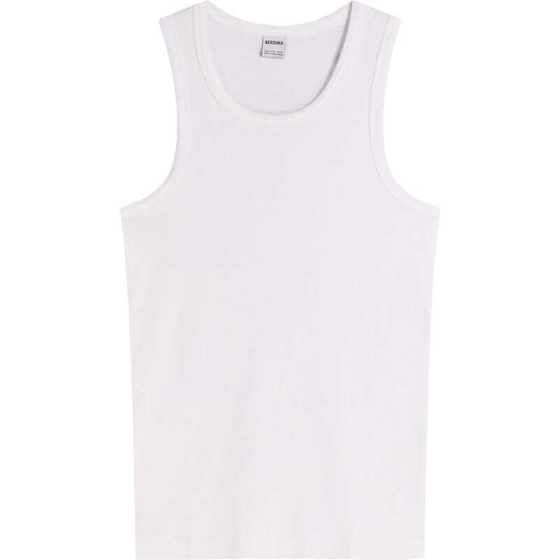 Bershka Tričko biela 67400252
