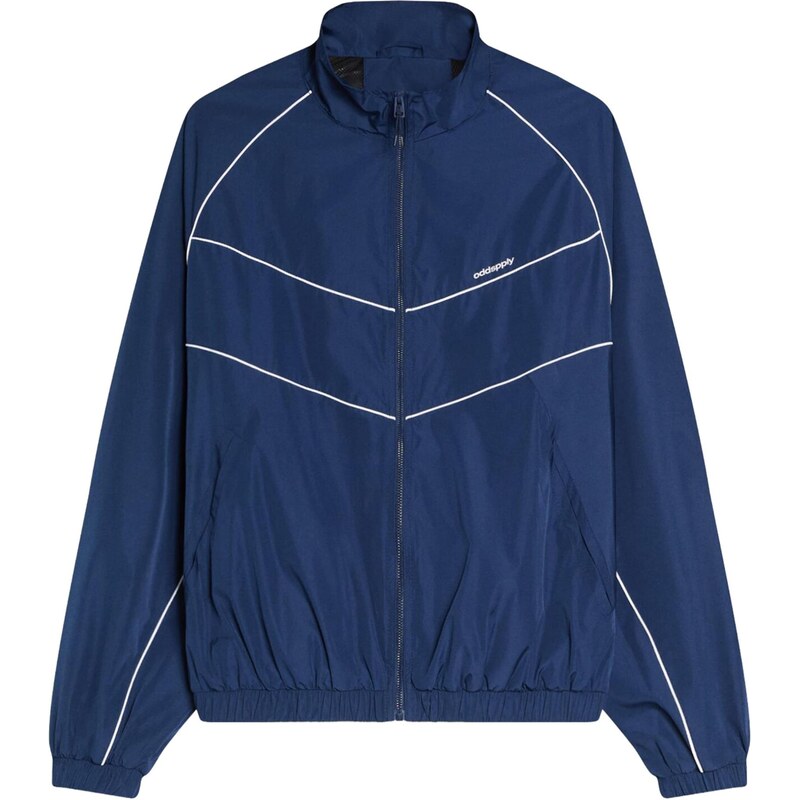 Bershka Prechodná bunda námornícka modrá / biela 67400276