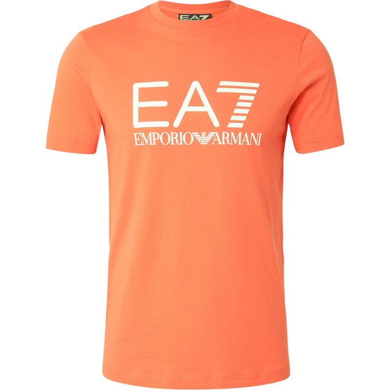 EA7 Emporio Armani Tričko svetložltá / oranžovo červená 67400356