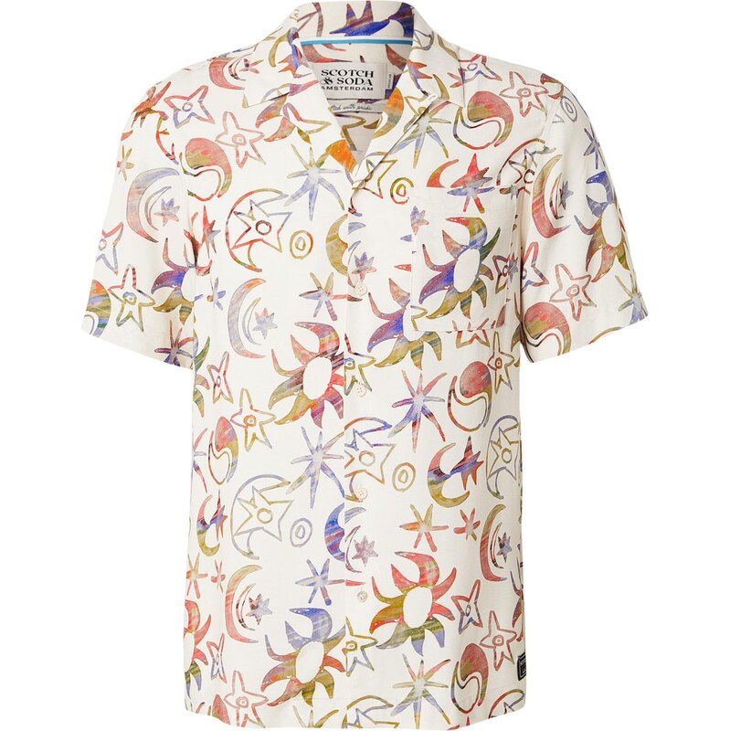 SCOTCH & SODA Košeľa svetložltá / olivová / fialová / jasne červená 67400354