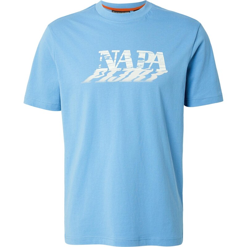 NAPAPIJRI Tričko S-LODESTAR svetlomodrá / biela 67400387