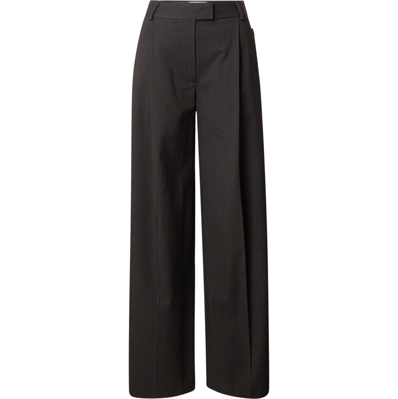 TOPSHOP Plisované nohavice JANE modrá / čokoládová 67400388