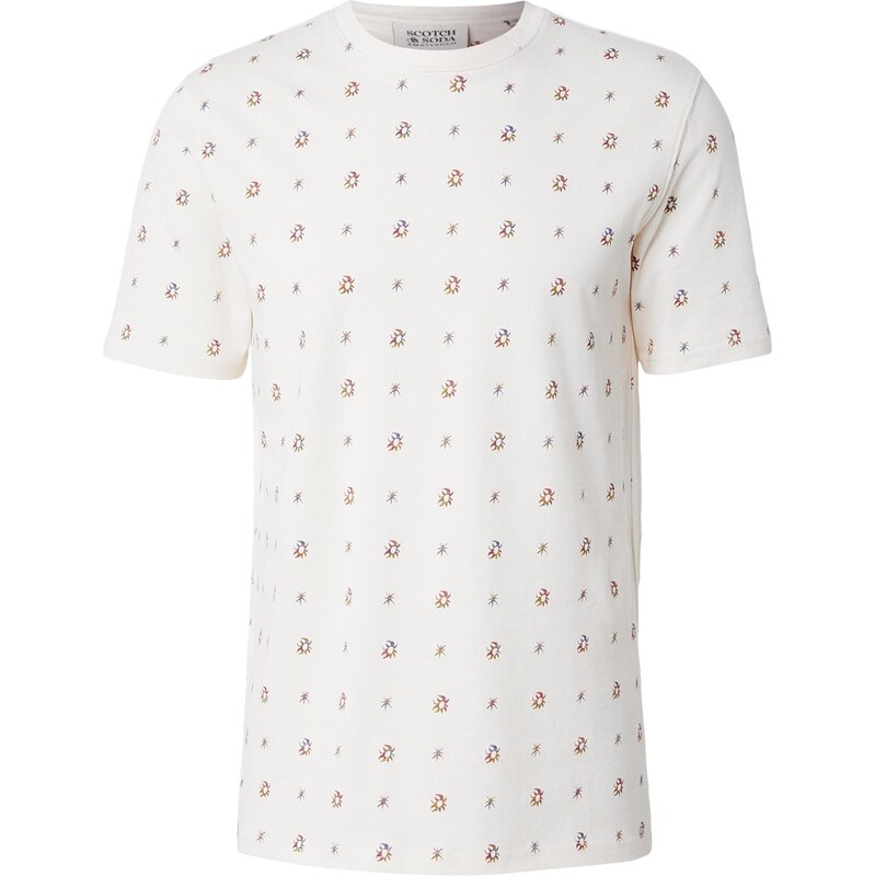 SCOTCH & SODA Tričko tmavožltá / modrofialová / tmavočervená / 67400394