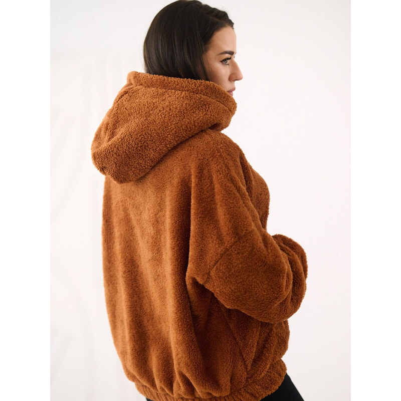 Factory Price Hnedá mikina s kapucňou 67394739