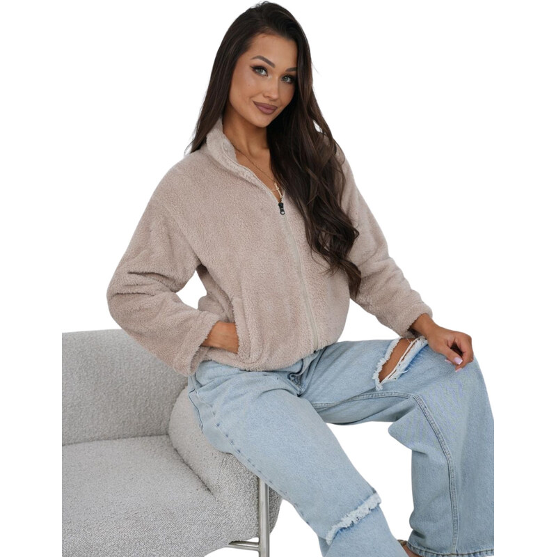 Factory Price Dámska fleecová mikina na zips 67394751