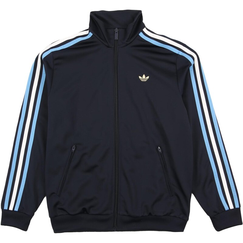 ADIDAS ORIGINALS Tepláková bunda Firebird vodová / tmavomodrá / biela 67400536