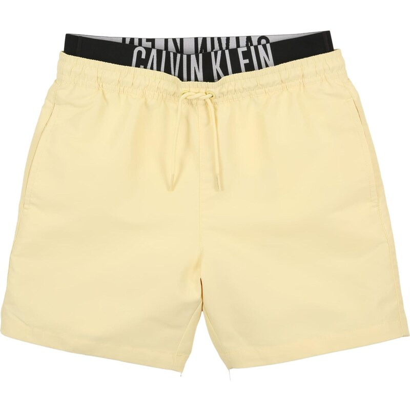 Calvin Klein Swimwear Plavecké šortky Intense Power žltá / čierna / 67400569