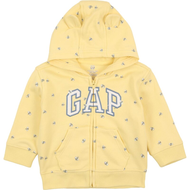 GAP Tepláková bunda žltá / antracitová / čadičová / biela 67400600