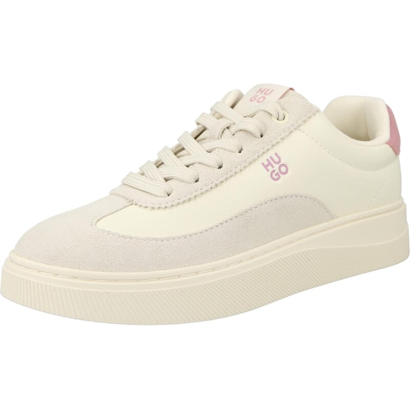 HUGO Nízke tenisky Lyzz svetlosivá / staroružová / biela 67400606