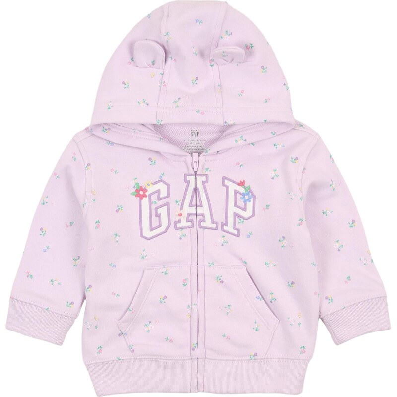 GAP Tepláková bunda tyrkysová / fialová / pastelovo fialová / biela 67400597