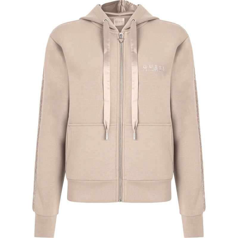 GUESS Tepláková bunda mokka 67400615