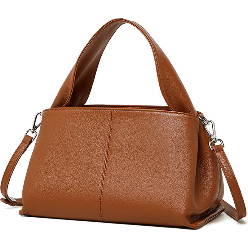Dámska kožená crossbody kabelka - koňaková | Pravá koža 67388359