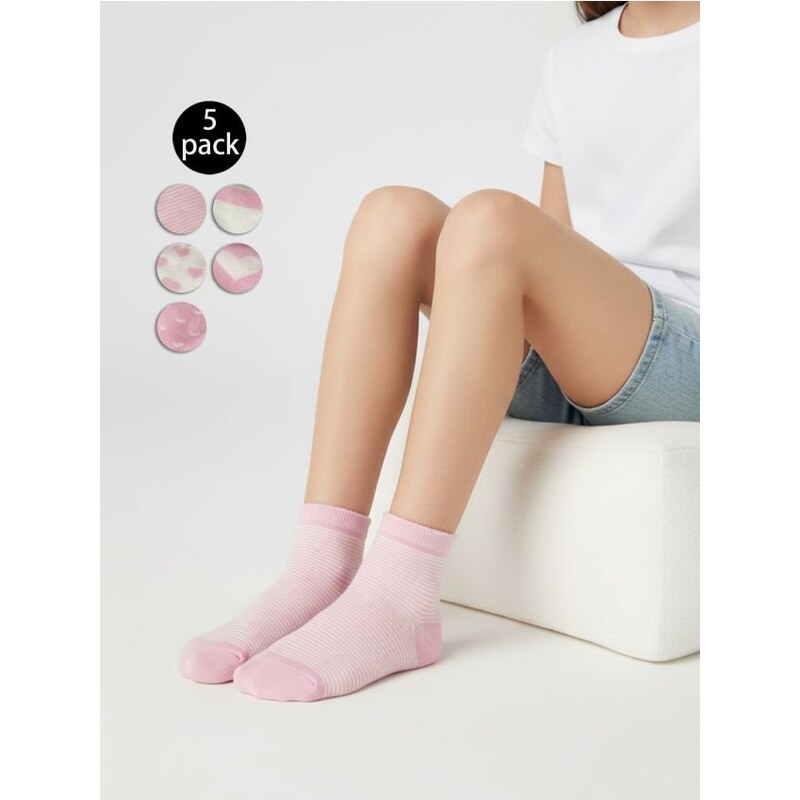 Sinsay - Ponožky, 5-Balenie - pastelová ružová 67194903