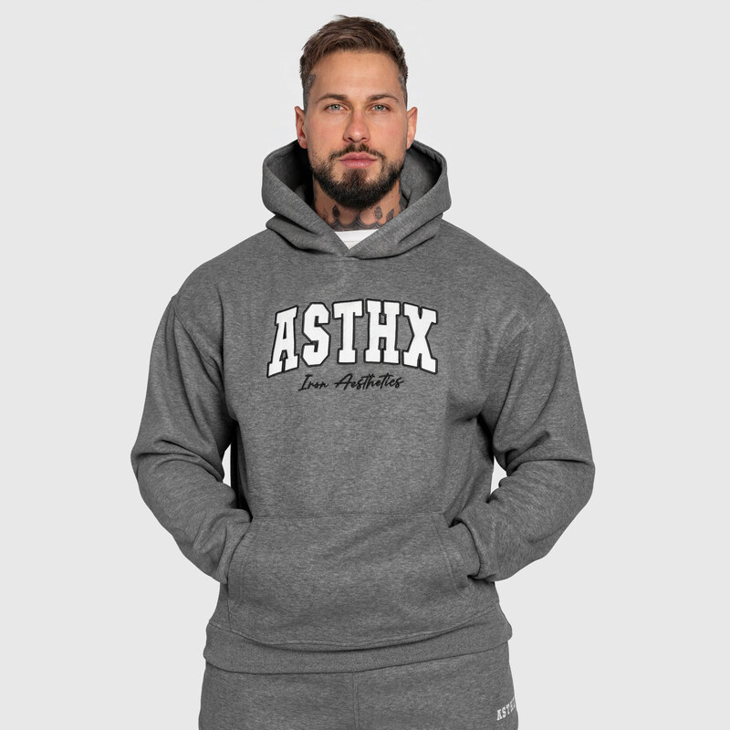 Oversized mikina Iron Aesthetics ASTHX, sivá 67404540