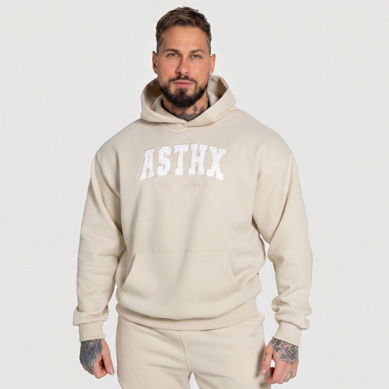 Oversized mikina Iron Aesthetics ASTHX, béžová 67404542