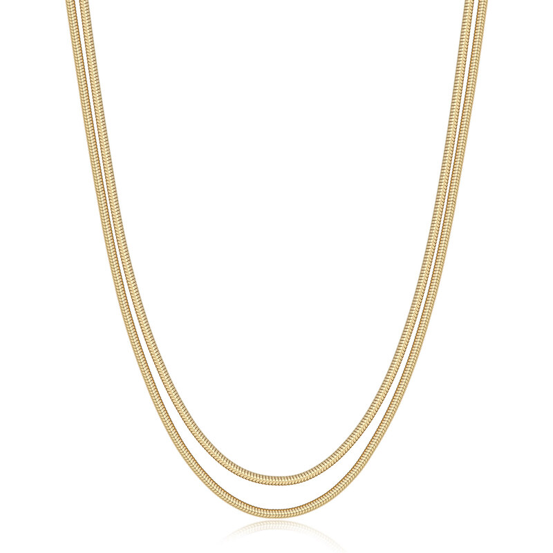 SAgapõ Dvojitý pozlátený náhrdelník Hádok Chunky SHK111 67403342