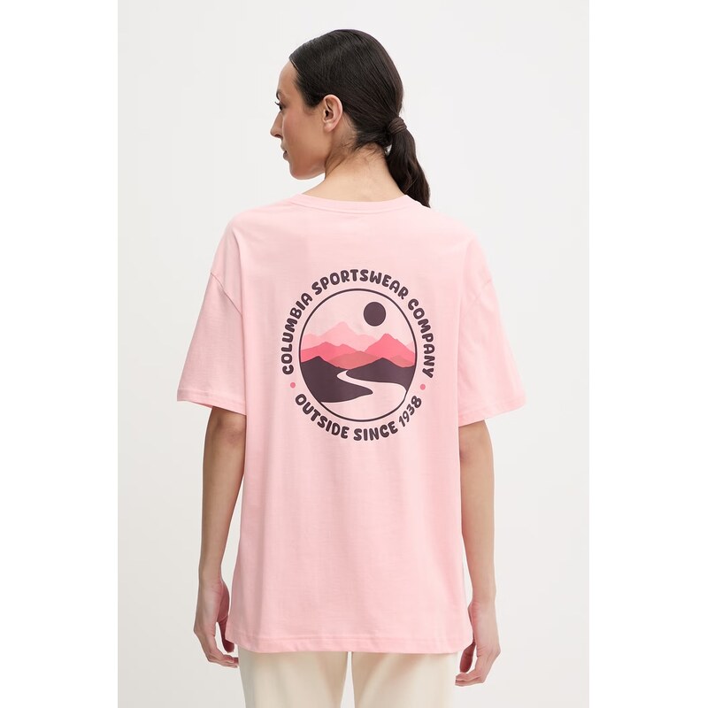 Bavlnené tričko Columbia Rolling Bend 67404928