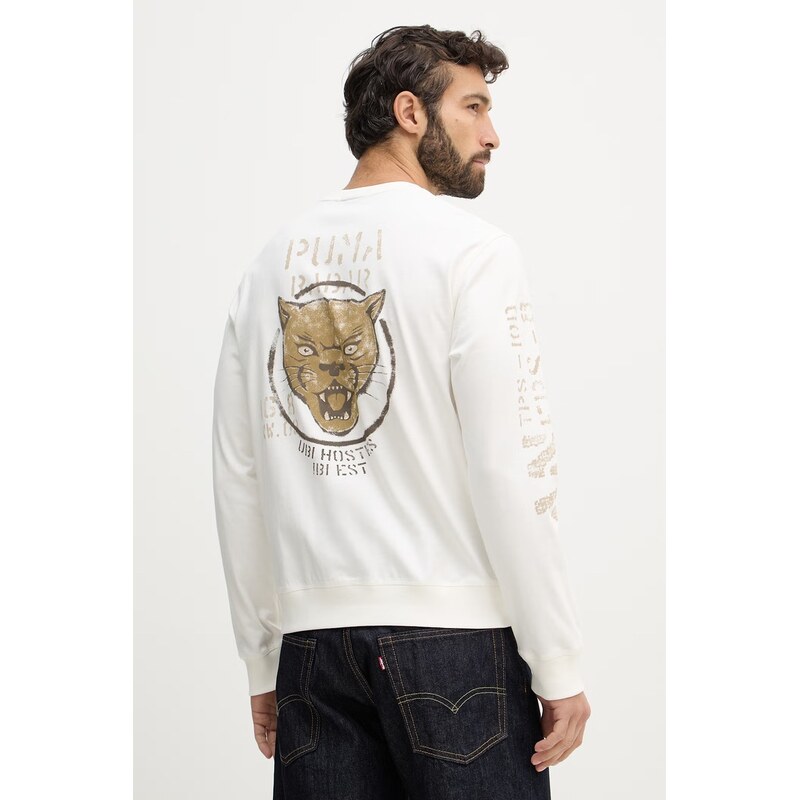 Bavlnené tričko s dlhým rukávom Aeronautica Militare 67403697