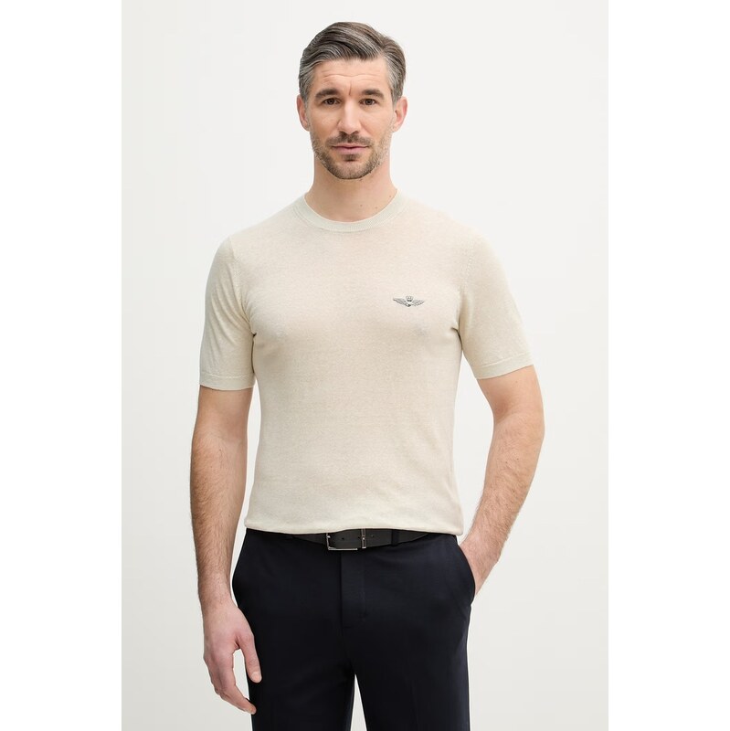 Ľanové tričko Aeronautica Militare 67403716