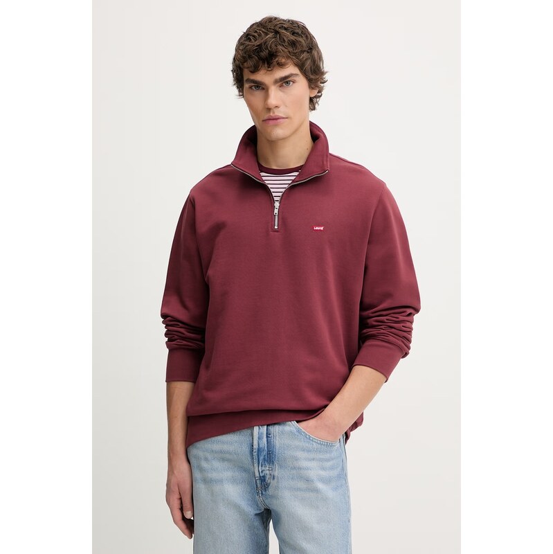 Bavlnená mikina Levis ORIGINAL HM 1/4 ZIP 67404007
