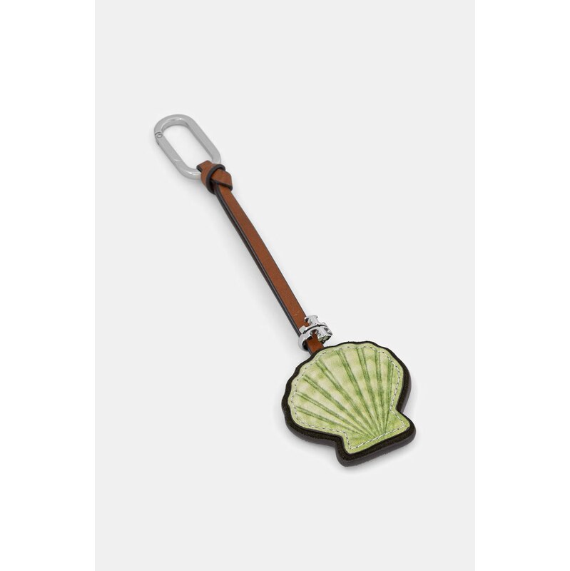 Kožená kľúčenka Tory Burch Shell 67404477