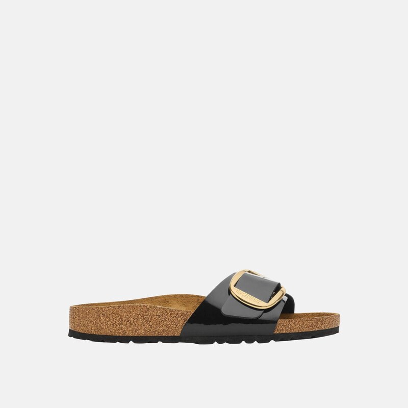Čierne Regular Šľapky Birkenstock Madrid Big Buckle Birko-Flor Patent 67409845
