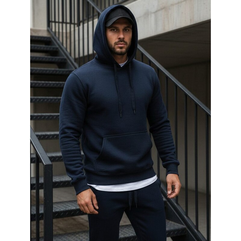 Buďchlap Perfektná mikina v granátovej farbe 34776505