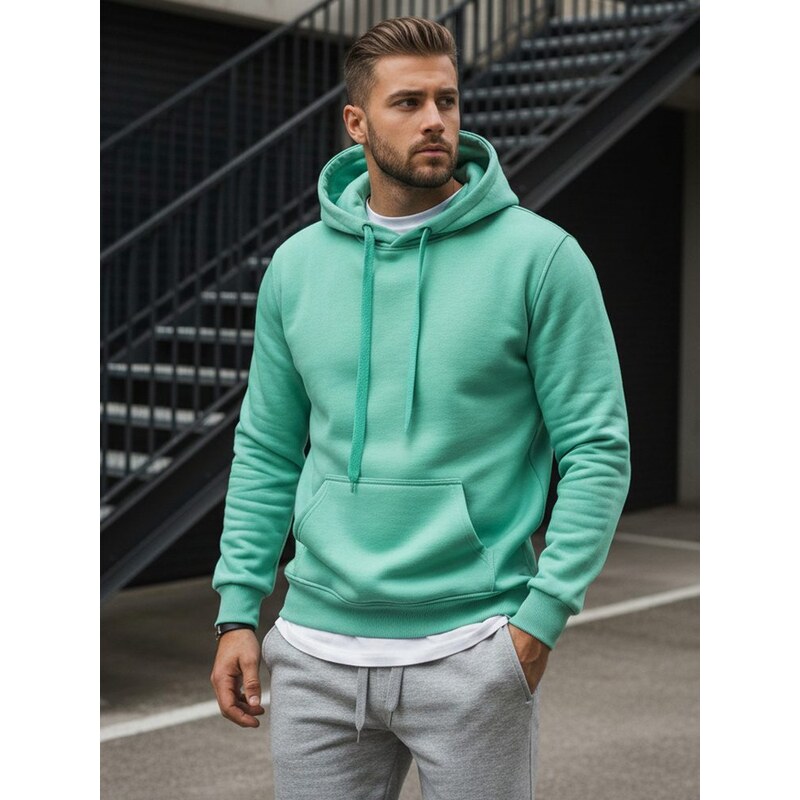 Dstreet Jednoduchá mätová pohodlná mikina 62353529