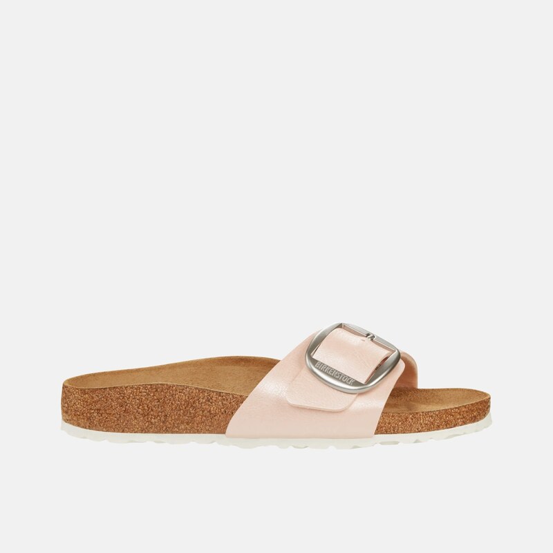 Ružové regular šľapky Birkenstock Madrid Big Buckle Birko-Flor 67409850