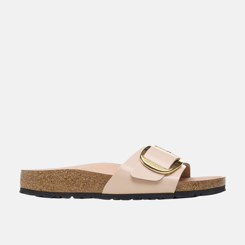 Béžovo-zlaté regular šľapky Birkenstock Madrid Big Buckle Natural 67409853