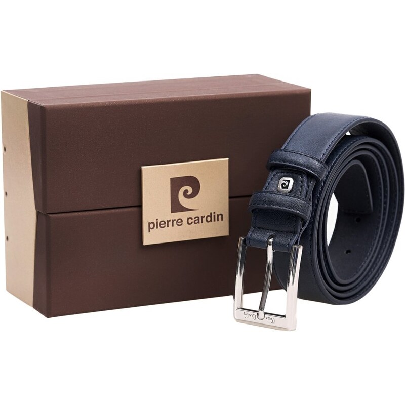 Kožený opasok Pierre Cardin 2510-BLU 67408302