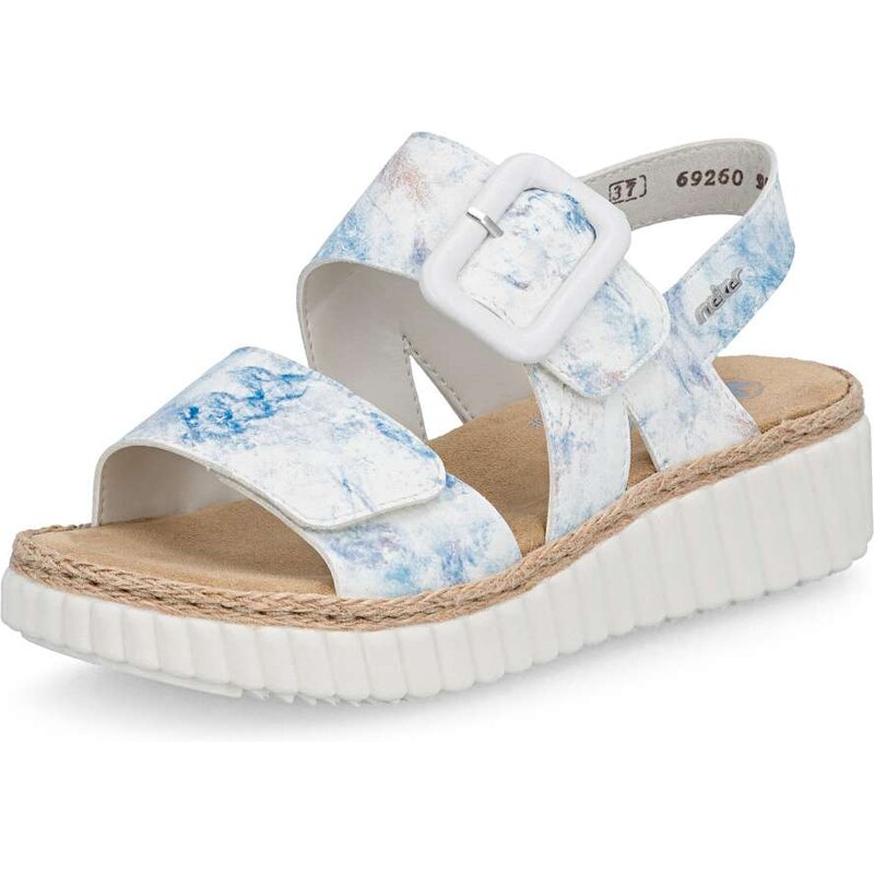 E-shop Dámske sandále RIEKER 69260-90 biela S6