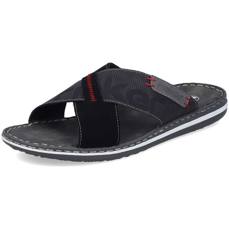 Pánske šľapky RIEKER 21098-02 čierna S6 67406965