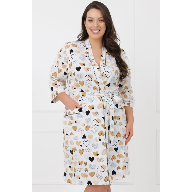 Italian Fashion dámsky župan 3/4 Soreno - bavlna 67407944